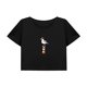thumbnail image 1 of Camiseta corta informal para mujer, disfraz de verano, camisa suave con cuello redondo para regalo de playa para mujer M, 1 of 7