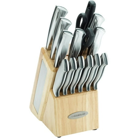 Farberware 15-Piece Stainless Steel Cutlery Set with Block