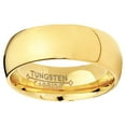 thumbnail image 3 of Metal Masters Mens 7mm 18K Goldtone Plated Dome Tungsten Ring Wedding Band, 3 of 6