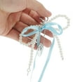 thumbnail image 4 of Unique Bargains 1 Pc Handbag Charms Keychains Ribbon Bow Heart Bag Accessories Blue, 4 of 5