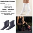 thumbnail image 3 of Vinco 60-Pack Unisex Premium Cushion Cotton Athletic Crew Socks Breathable Sports Socks for Men & Women (White, Socks Size 9-11 Shoe Size 5-10), 3 of 3
