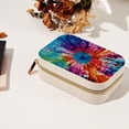 thumbnail image 7 of tie dye Velvet Travel Organizer with Removable Compartment - Portable Jewelry Necklace Organizer Box - Gift, 7 of 7