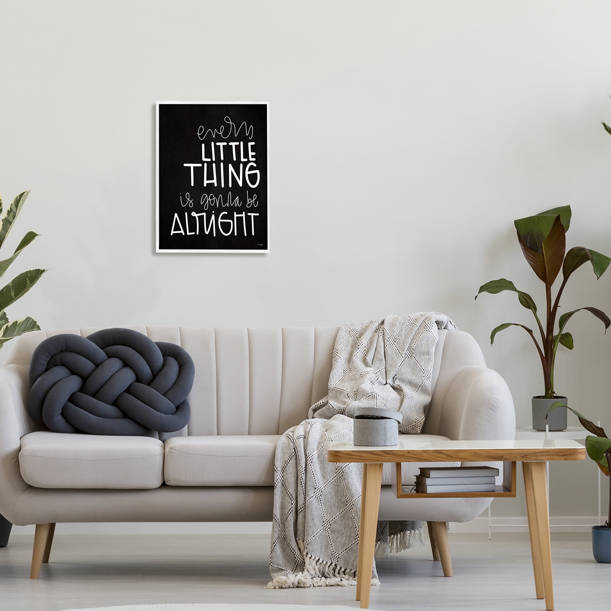Stupell Industries Everything is Gonna Be Alright Fun Novelty Typography,16 x 20, Design by Jaxn Blvd.