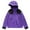 Purple, variant on Womens Coats Outerwear Winter Women Comfortable Casual Color Block Interchange Jacket Drawstring Pocket Long Sleeve Hooded Casual Outwear Jackets
