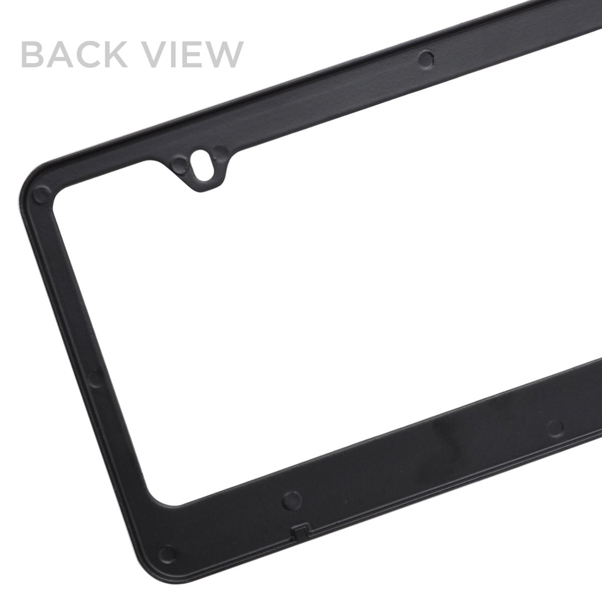 Chrome Plated Die-Cast Stainless Metal License Plate Frame / Holder Universal Size - Jesus Fish (Pack of 2)