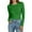Green, variant on Women's Basic Tops Winter Crew Neck Solid Color Long Sleeve Wave Elegant Going Out Tops Pullover Stretchy Casual Trendy Plain Slimming Tops