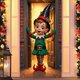 thumbnail image 4 of Cortina decorativa para puertas con motivos navideños para fiestas y celebraciones en el hogar, 4 of 6