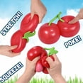 thumbnail image 5 of Yardvibe Cherries Squish-y, 5.3 Inch Jumbo Sweet Twin-Cherry StressReliefToy, Squeeze Fruit Fidget Sensory forKidsAdults, Easter Basket Stuffers, 5 of 8