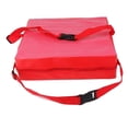 thumbnail image 1 of Faux Leather Children Kids Dining Chair Booster Cushion Baby Seats (Red), 1 of 3