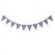 thumbnail image 1 of Nvzi Paquete de 2 banderines triangulares morados para decoración de fiestas, banderines para Año Nuevo,banderas de graduación, 12 unidades, 10 pies, 1 of 3