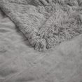 thumbnail image 5 of Serta Tissu Polyester Shaggy Fourrure Chauffée Jeté Électrique Gris, 5 of 5