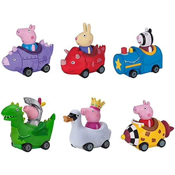 Peppa Pig Mini Buggies, 6 Pack Set - Peppa, George Pig, Zoe Zebra & Richard Rabbit in Fun Vehicles & Cars - Toy Gift for Kids - Ages 2+ Peppa Pig Mini Buggies, 6 Pack Set - Peppa, George Pig, Zoe Zebra & Richard Rabbit in Fun Vehicles & Cars - Toy Gift for Kids - Ages 2+