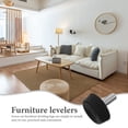 thumbnail image 3 of HAMPPLIES 20Ud Patas Niveladoras Para Muebles Resistentes De Plástico E Hierro Con Instalación Por Tornillo Negro, 3 of 8