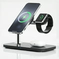 thumbnail image 1 of Chargeur Sans Fil Magnétique 3 en 1 Qi 15W - Compatible avec MagSafe pour iPhone 12/13/Pro/Max/Mini, 1 of 7