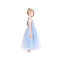 thumbnail image 2 of Robe Fille Bleue Col Halter Fête Dentelle Tulle Élégante Sans Manches 8 Ans, 2 of 7