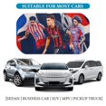 thumbnail image 4 of Christian Pulisic-theme Car Sun Umbrella Windshield Sun Shade | Foldable Front Window Sunshade | UV Protection Heat Insulation 133x73cm, 4 of 6