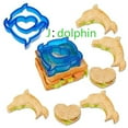 thumbnail image 6 of Bueautybox Sandwich Bread Cutters Set for Kids Bento Lunch Box Mold Supplies Fruit Cookie Cutters, 6 of 7