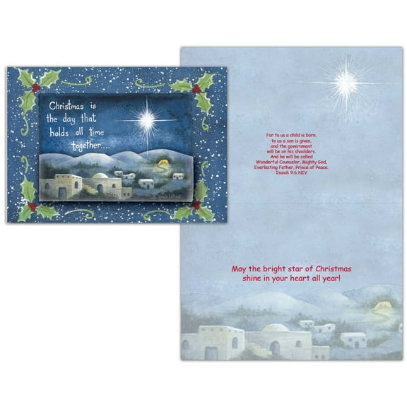Christmas Is The Day - Boxed Christmas Cards -15 Cards & Envelopes