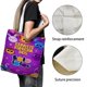 thumbnail image 3 of Bolofofos Bolso de tela con estampado de lienzo para mujer, bolsa de compras reutilizable y estética, con cremallera interior, regalo para mujer, 35 × 40 cm., 3 of 6