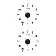 thumbnail image 1 of Reloj de pared Toystoory eléctrico Acero inoxidable Negro 2Conjunto, 1 of 6