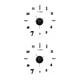 thumbnail image 3 of Reloj de pared eléctrico Billuyoard de Acero inoxidable Negro 2Conjunto, 3 of 6