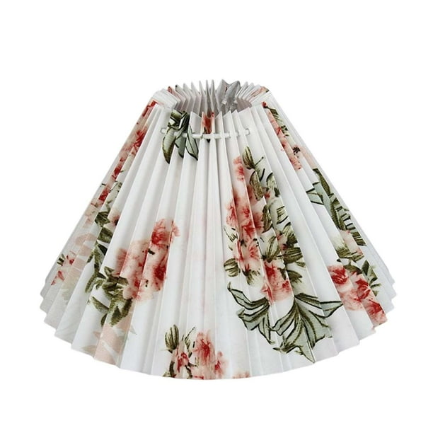 Pantalla plisada para lámpara de mesa decorativa E27 E14, accesorios de repuesto para lámparas nórdicas. Multi