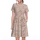 thumbnail image 1 of Balery Rose Gold Marble Texture Vestidos sueltos de manga corta para mujer, vestidos de verano 2025, vestidos casuales de corte A con vuelo., 1 of 6