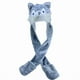thumbnail image 1 of Set de invierno: gorro, bufanda y guantes, perro husky gris para adultos, 1 of 2