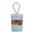 thumbnail image 3 of Fnochy Wheat Straw Soup Cup, 300ml Portable Microwaveable Breakfast Cup, Solid Colors Porridge Lunch Box with Spoon for School Office Outdoor Travel Student (Blue), 3 of 9