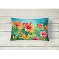 thumbnail image 2 of Carolines Treasures DAC1642PW1216 16 x 12 in. Unisex Hawaii Hawaiian Hibiscus in Watercolor Fabric Decorative Pillow, 2 of 4