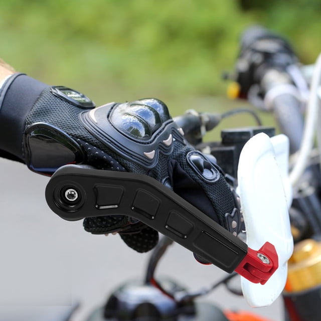 CRILSTYLEO 1Par Guardamanos Universal De Aluminio Ligero Para Motocicleta Color Rojo