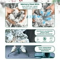 thumbnail image 6 of Bringstar 6ft Pre-Lit Snow Flocked Christmas Tree with Pine Cones and 350 Lights, Hinged Artificial Xmas Tree for Holiday Decoration, 6 of 9