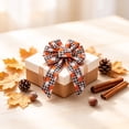thumbnail image 4 of Aoznliie Fall Ribbon Bows, 5 Pack Woven Fabric Bows for Thanksgiving, 14x8 inch Orange Ribbon Bows for Wreath Table Decor, Multicolor, 4 of 7
