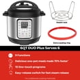 thumbnail image 3 of Olla a Presión Eléctrica Instant Pot Duo Plus 9 en 1 6 Litros, 3 of 9