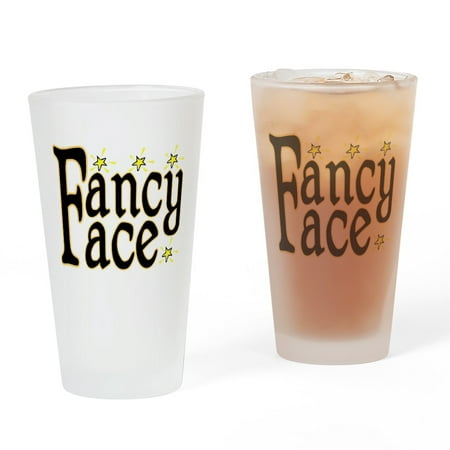 CafePress - Fancy Face Pint Glass - Pint Glass, Drinking Glass, 16 oz. CafePress
