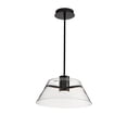 thumbnail image 2 of Nuvo Lighting Edmond 17 Inch LED Pendant Matte Black with Clear Glass - Matte Black, 2 of 5