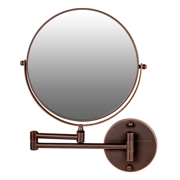 Espejo de maquillaje de pared OVENTE 9 con aumento de 1X/7X