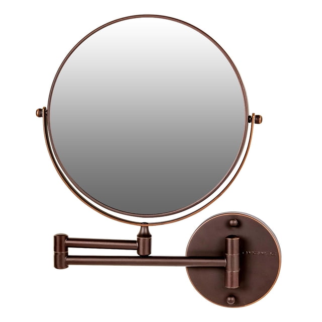 Espejo de maquillaje de pared OVENTE 9 con aumento de 1X/7X