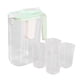 thumbnail image 5 of Jarra de agua para refrigerador con 4 tazas, recipiente para jugo, jarra para té helado con tapa Verde, 5 of 9