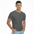 thumbnail image 5 of HAOMEILI Men's Henley Shirts Short/Long Sleeve Button T-Shirt Lightweight Fashion Casual Pullover Shirt, 5 of 6