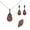 Red, variant on Yesbay Leaf Water Drop Faux Turquoise Pendant Necklace Ring Earrings Women Jewelry Set,Red US 9