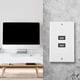 thumbnail image 4 of Panel de placa de pared, puerto dual USB 2.0, placa de pared USB, diseño elevado, 4 of 10