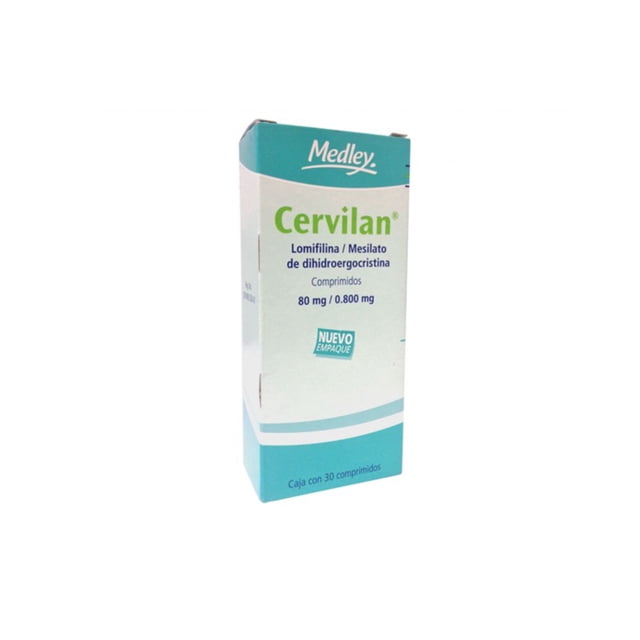 Cervilan comprimidos 80 mg/0.800 mg 30 pzas