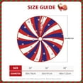 thumbnail image 4 of 4th of July Patriotic Tree Skirt 30 Inch Independence Day Red Blue White Stripe Holiday Tree Skirts for Summer Christmas Tree Decoration, 4 of 6