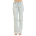 thumbnail image 2 of Judy Blue Full Size Destroy  Fray Hem Bootcut Jeans Plus Size, 2 of 7