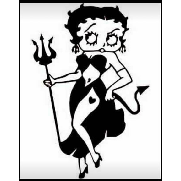 Betty Boop 6 Inch Vinyl Car Decal – Cute Classic Cartoon Show Sticker for Truck, Car, Tumbler, Cup, Laptop, Decor, Locker, Table, Window