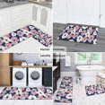thumbnail image 5 of Pioneer Flower Floral Print Pattern Kitchen Rugs Sets Of 2,Anti Fatigue Kitchen Mat Rugs Non Slip Washable,Decorative Kitchen Floor Mats for Kitchen,Sink,Laundry,17"x30"+17"x47", 5 of 7