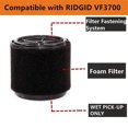 thumbnail image 2 of Filtre de Remplacement VF3700 Application Humide Uniquement, Filtre Humide VF3700 de Remplacement pour 3 à 4.5 Gallons, 2 of 5