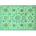thumbnail image 1 of Ahgly Company Machine Washable Indoor Rectangle Abstract Turquoise Blue Modern Area Rugs, 3' x 5', 1 of 4