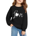 thumbnail image 2 of Mercatoo Kids St 𝐏atricks Day Sweatshirt Girls Boys Love Cloverss Shirts Toddler Crewneck Long Sleeve Pullover Tops Clothes, 2 of 5